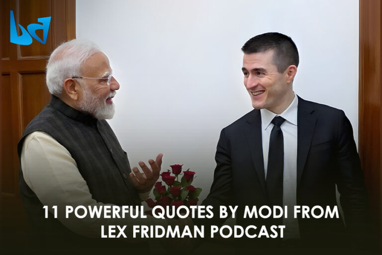 11 Powerful Quotes by Modi from Lex Fridman Podcast