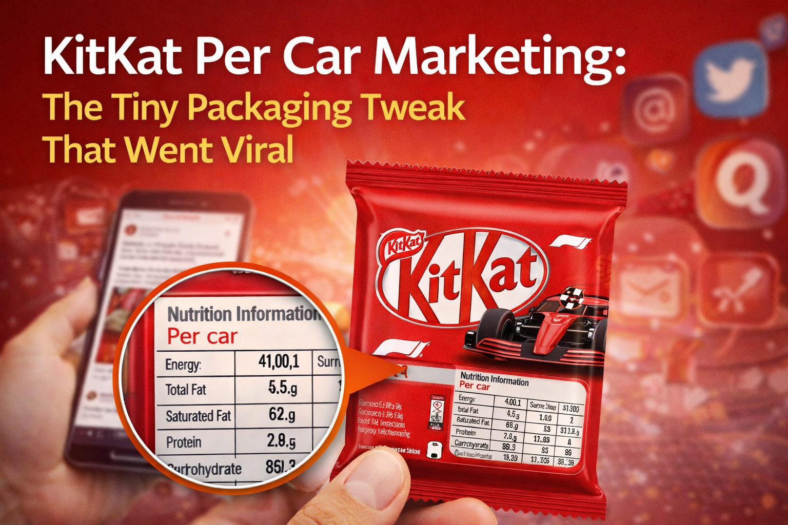 KitKat Per Car F1 packaging promotion revealed